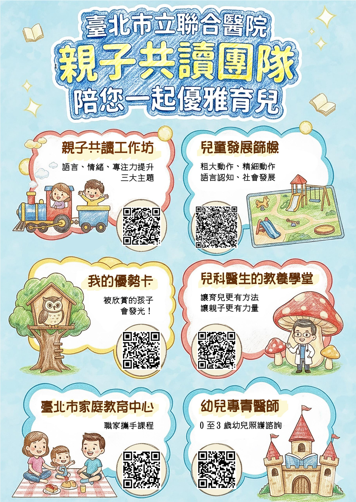 臺北市立聯合醫院親子共讀團隊 陪伴父母「優雅育兒」(標題圖檔)